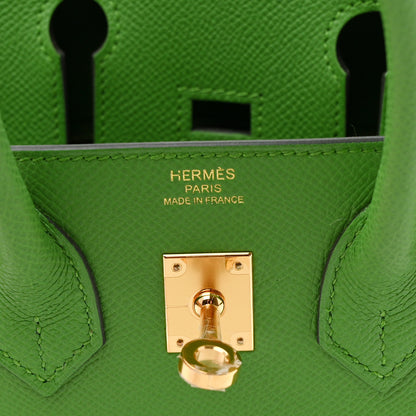 Hermes Epsom Birkin Sellier 25 Vert Yucca 6 of 13