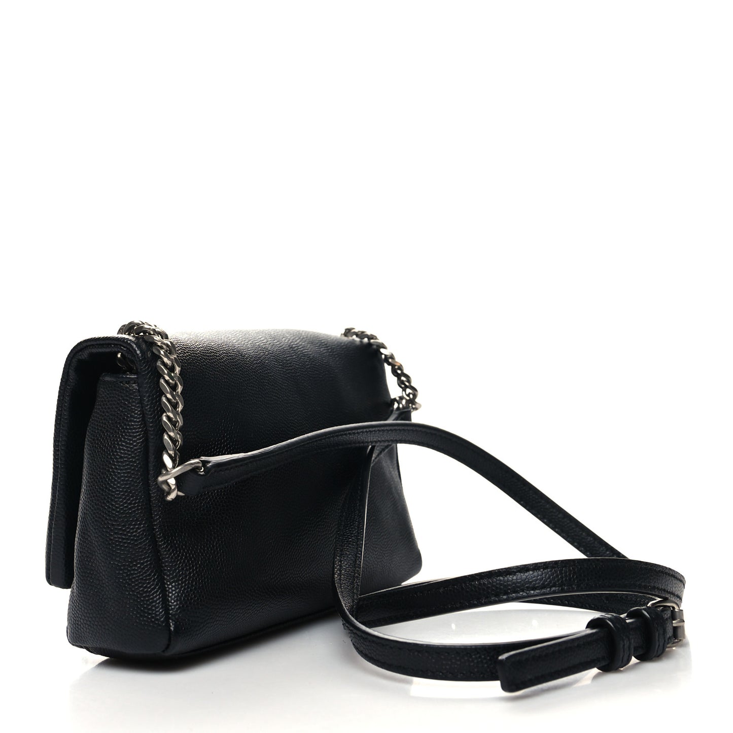 Grain De Poudre Monogram Toy West Hollywood Fold-Over Bag Black