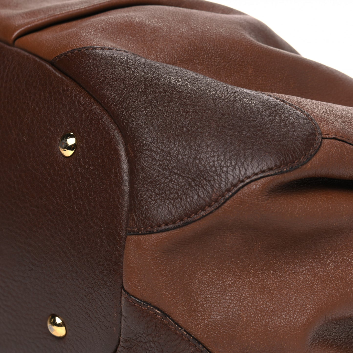 Calfskin Shopper Tote Brown