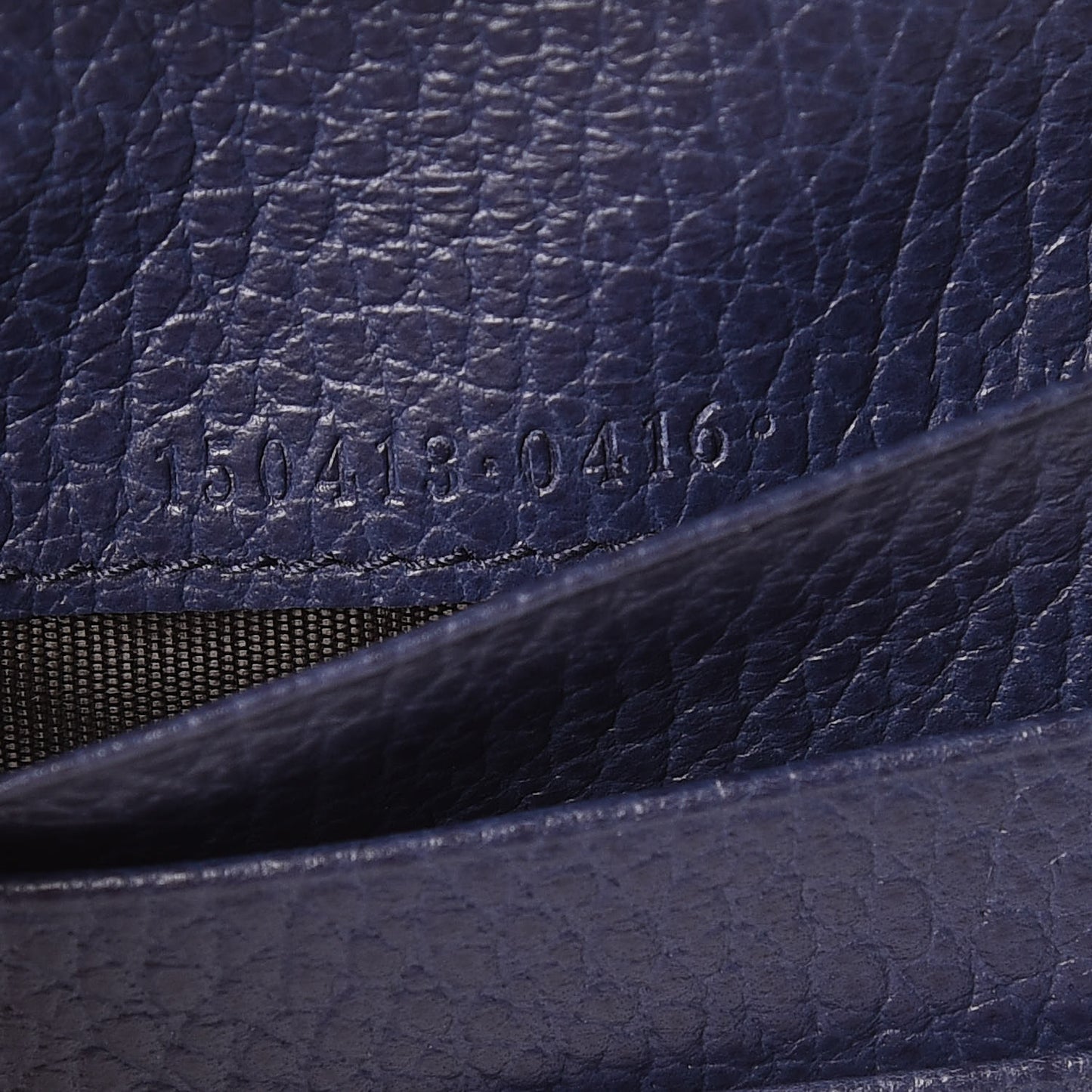 Calfskin Bi-Fold Wallet Navy