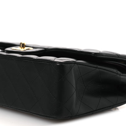 Chanel Lambskin Quilted Medium Double Flap Black 10 of 13