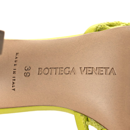 Bottega Veneta Mesh Nappa Stretch Ankle Tie Sandals 39 Kiwi 8 of 15