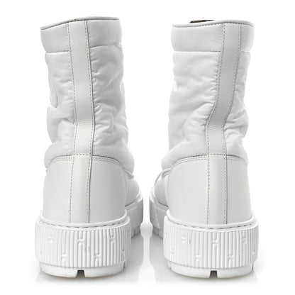 Hermes Calfskin Parachute Fresh Ankle Boots 37.5 White 6 of 12