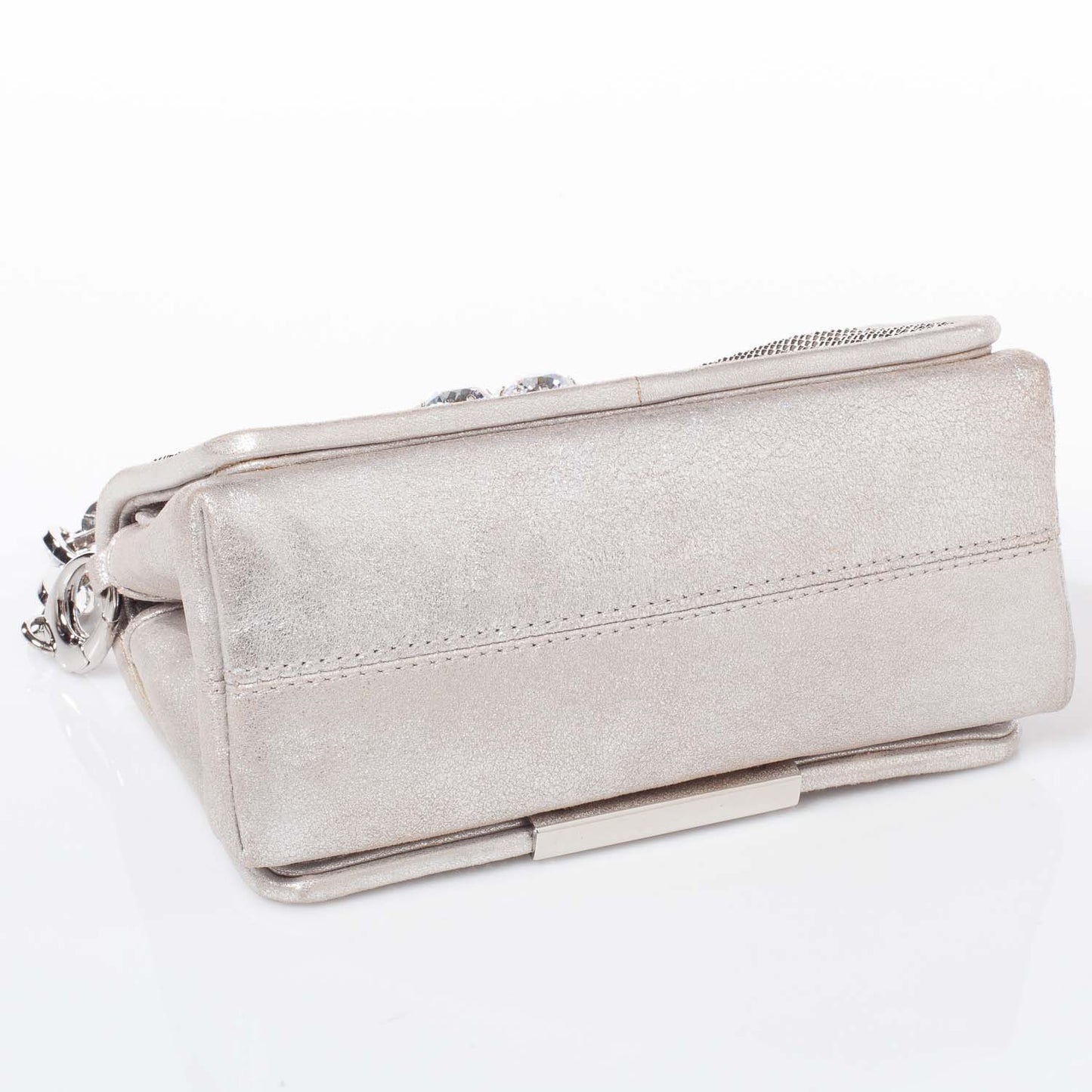 Crystal Embellished Mesh Cecile Clutch Bag