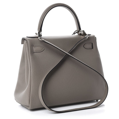 Hermes Togo Kelly Retourne 28 Gris Asphalte 3 of 10