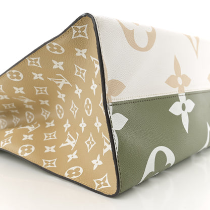 Louis Vuitton Monogram Giant Onthego GM Kaki Beige 9 of 11