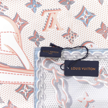 Louis Vuitton Silk Pop Monogram Scarf Blush Clair 2 of 3