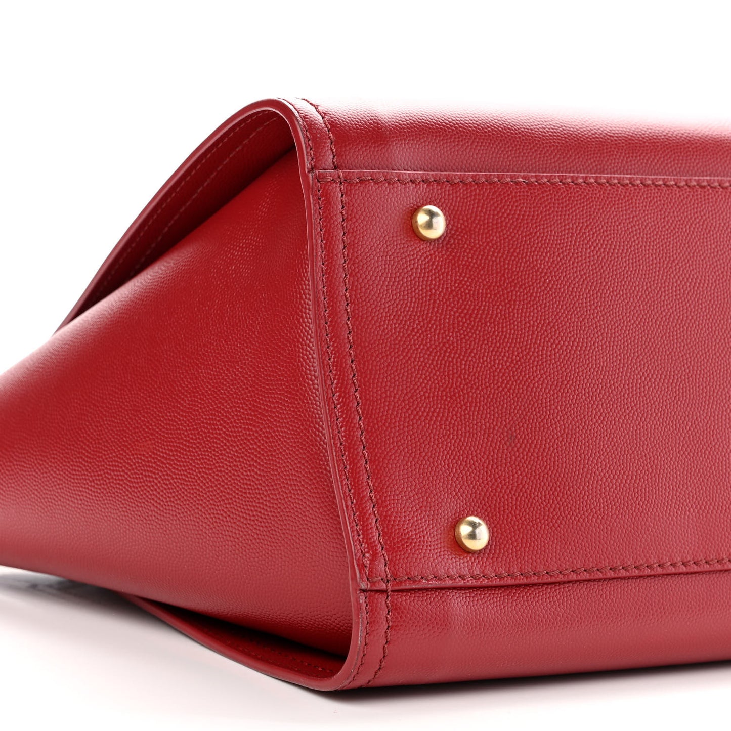 Caviar Small Studded Deauville Tote Red