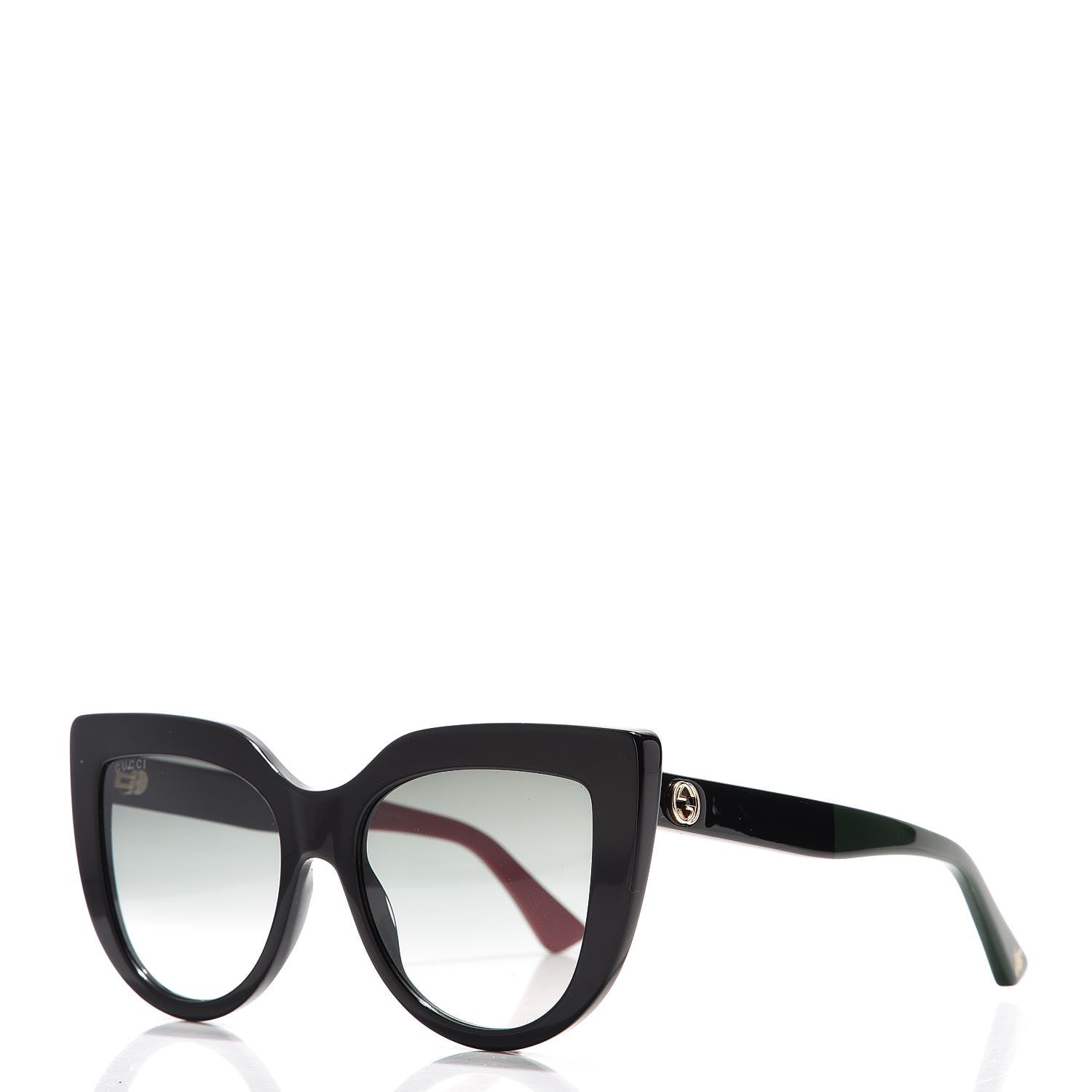 Gucci Cat Eye Sunglasses GG 0164/S Black 1 of 8