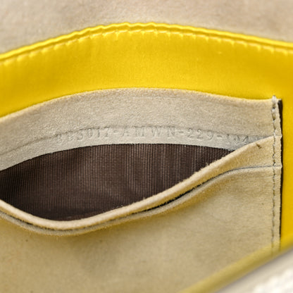 Fendi Crystal Vitello Laminato Mini Baguette Crystal Argento 7 of 14