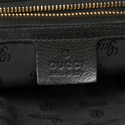 Gucci Snakeskin Medium Hysteria Top Handle Bag Black White 6 of 14