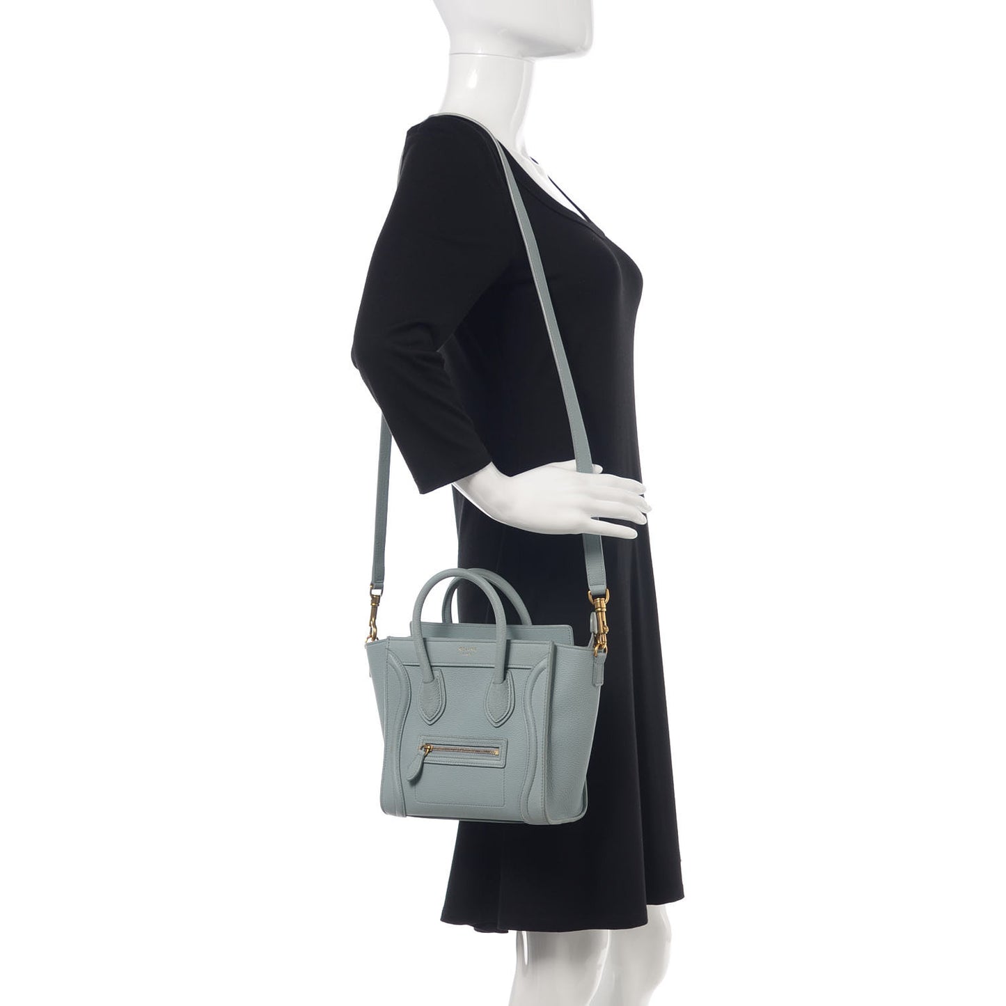 Drummed Calfskin Nano Luggage Cloud