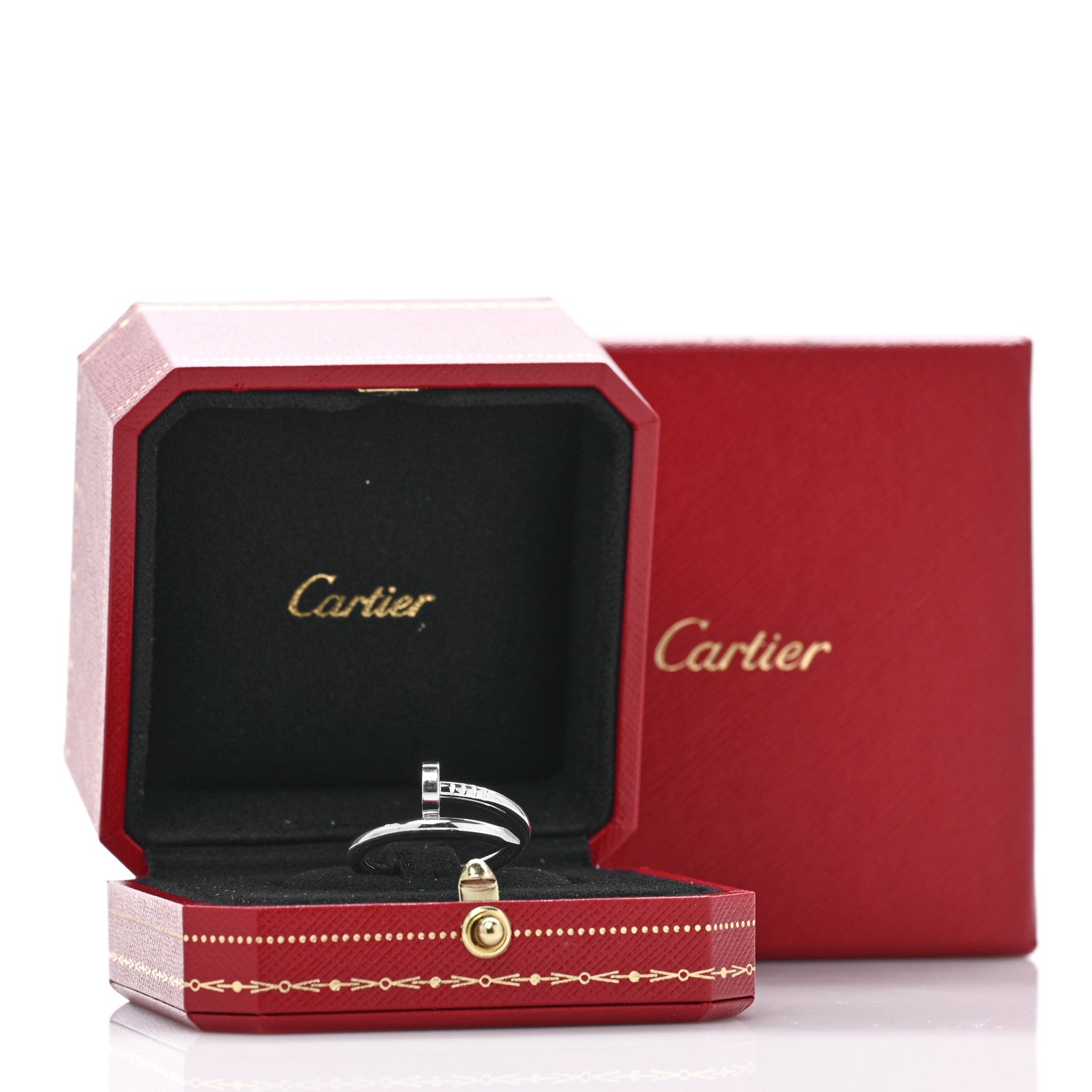 Cartier 18K White Gold Juste Un Clou Ring 58 8.25 5 of 5