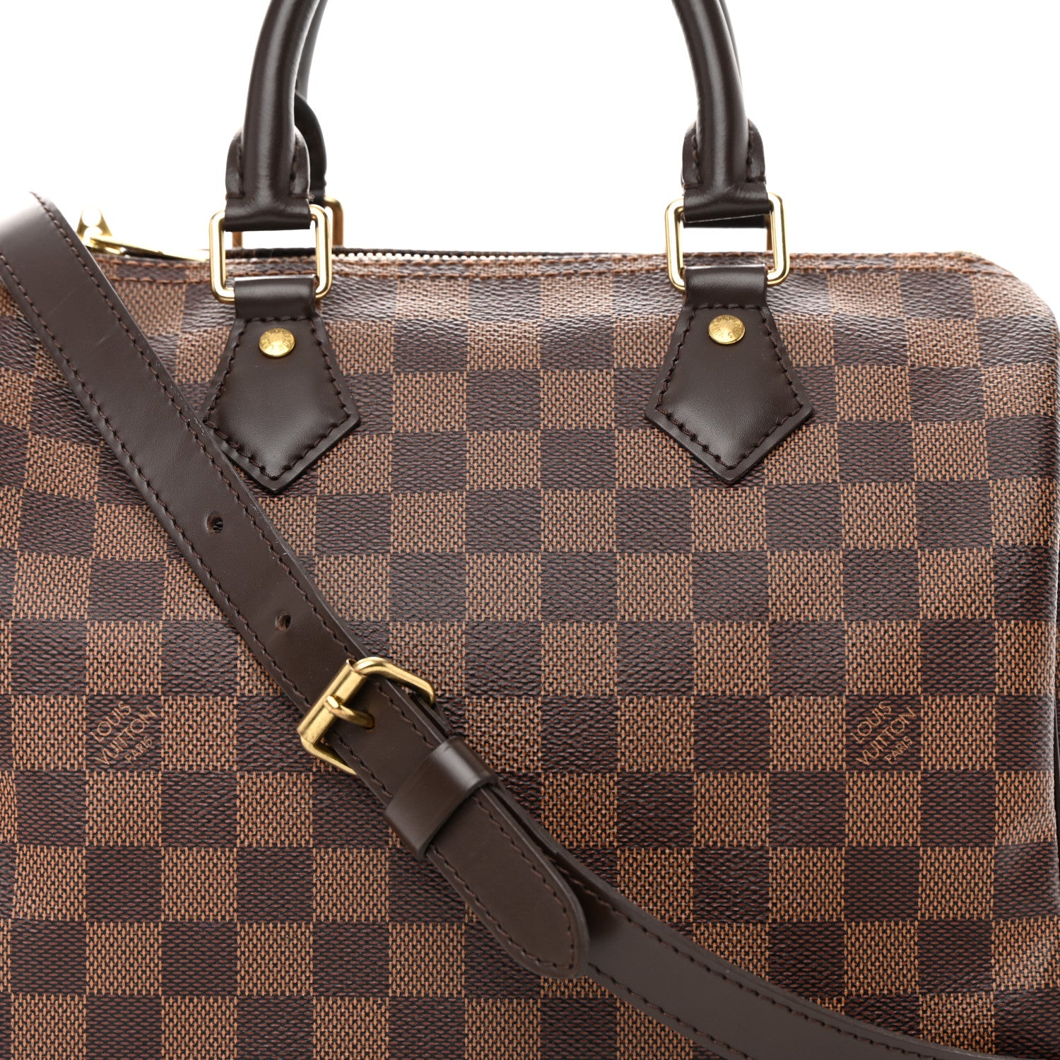 Louis Vuitton Damier Ebene Speedy Bandouliere 25 9 of 14