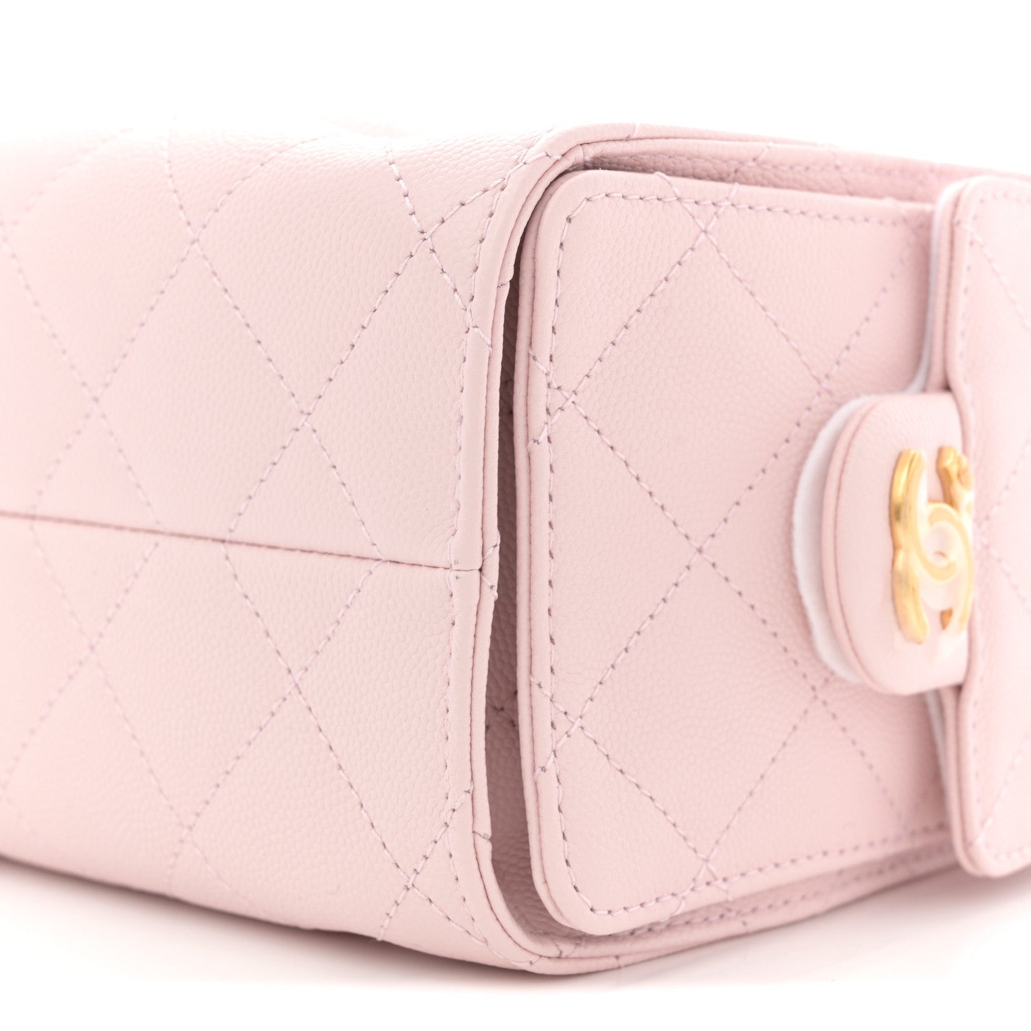 Chanel Caviar Quilted Mini Chanel 25 Handbag Light Pink 10 of 10