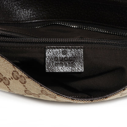 Gucci Monogram Web Medium Double Pocket Messenger Bag Dark Brown 6 of 7