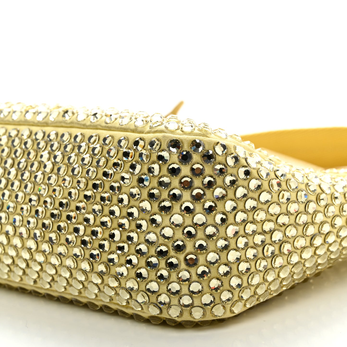 Satin Crystal Mini Re-Edition 2000 Bag Ananas