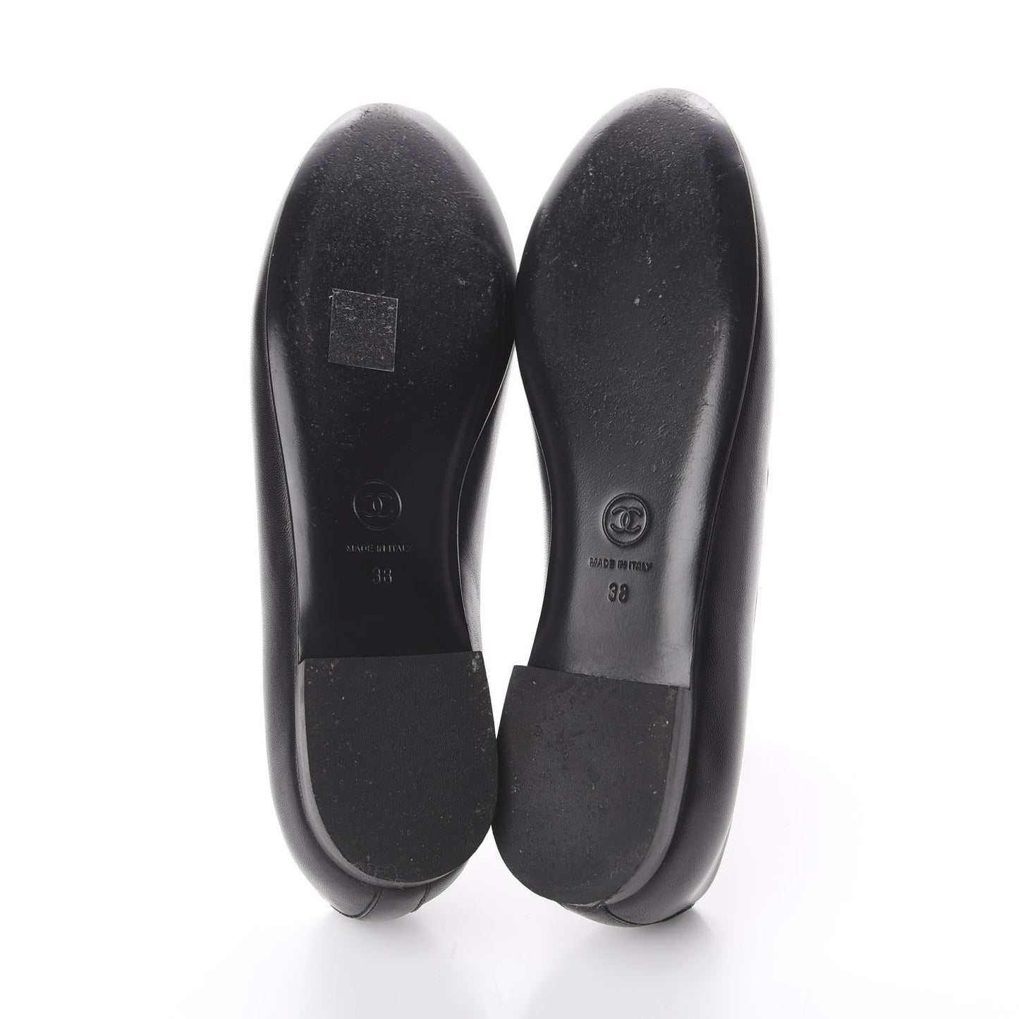 Lambskin CC Mocassin Loafers 38 Black