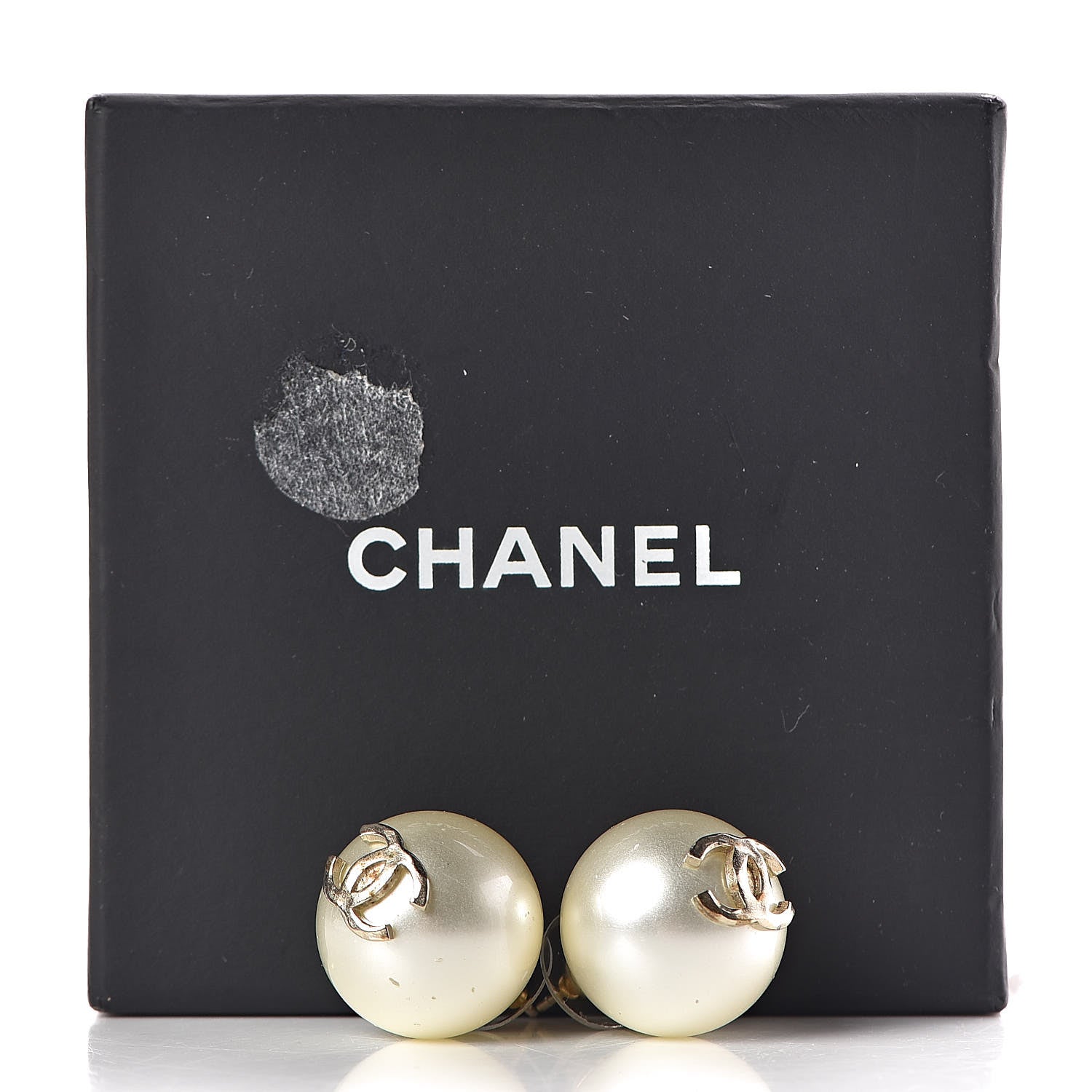 Chanel Pearl CC Large Earrings Gold 9 of 9