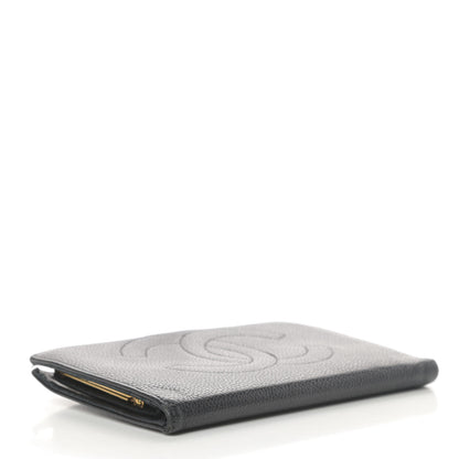 Chanel Caviar Timeless CC French Wallet Black 4 of 10
