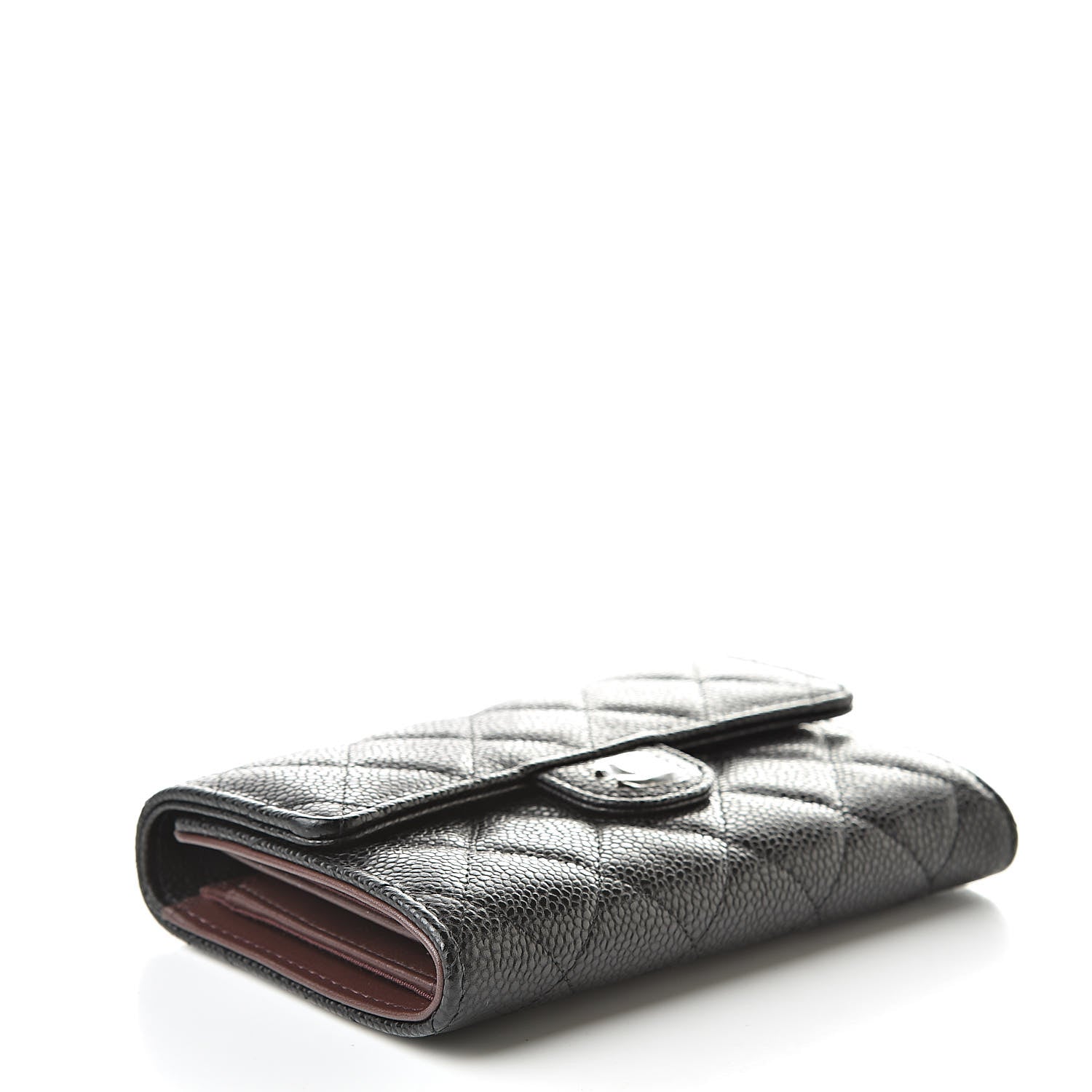 Chanel Caviar Quilted Medium Flap Wallet Black 4 of 9