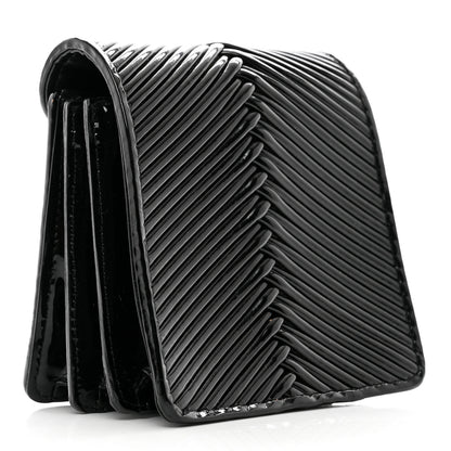 Bottega Veneta Patent Embossed Box Clutch Clutch Black 3 of 8