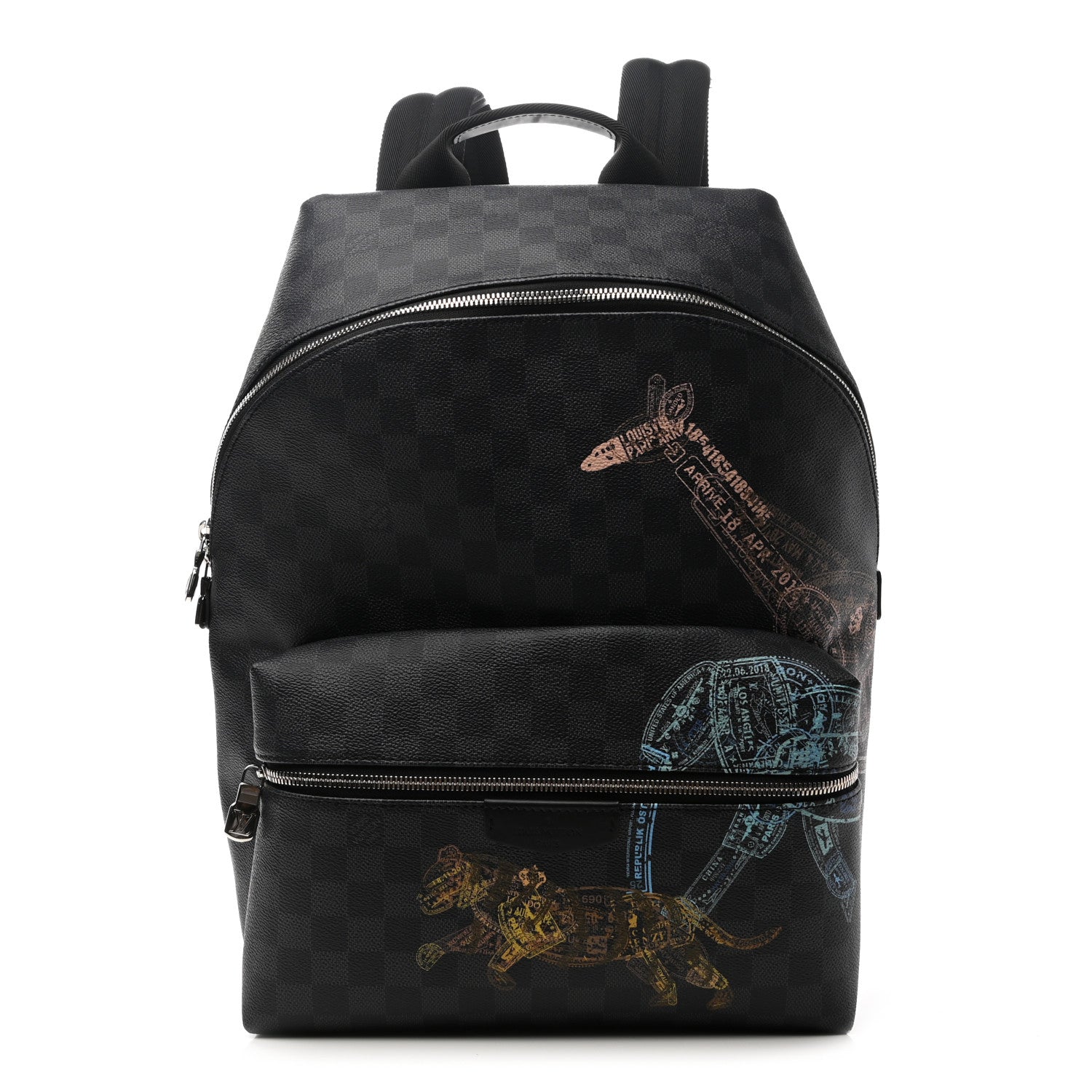 Louis Vuitton Damier Graphite Stamps Discovery Backpack PM 1 of 8