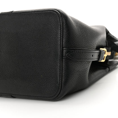 Celine Grained Calfskin Small Cabas De France Black 9 of 15