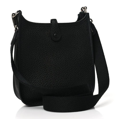 Hermes Taurillon Clemence Evelyne TPM Black 3 of 10