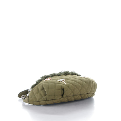 Chanel Canvas Lambskin Quilted Coco Cuba Charms Waist Bag Khaki 4 of 8