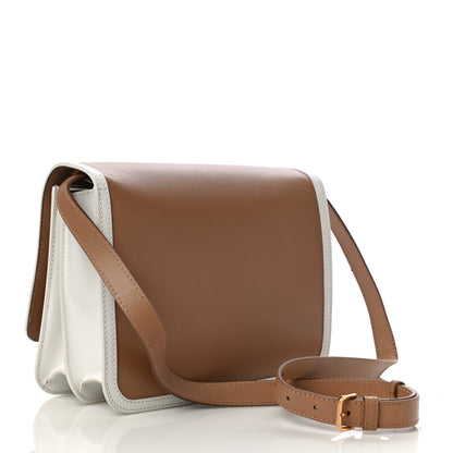 Burberry Smooth Calfskin Monogram Medium TB Bag Chalk White Camel 3 of 17
