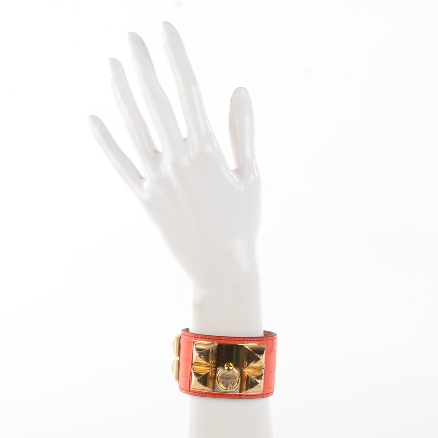 Matte Alligator Collier De Chien CDC Bracelet S Orange