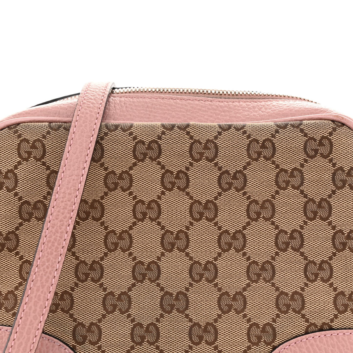 Monogram Mini Bree Messenger Bag Beige Soft Pink
