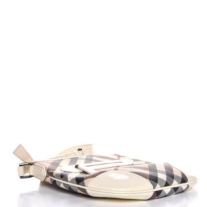 Burberry Nova Check Small Dryden Crossbody Bag White 4 of 14