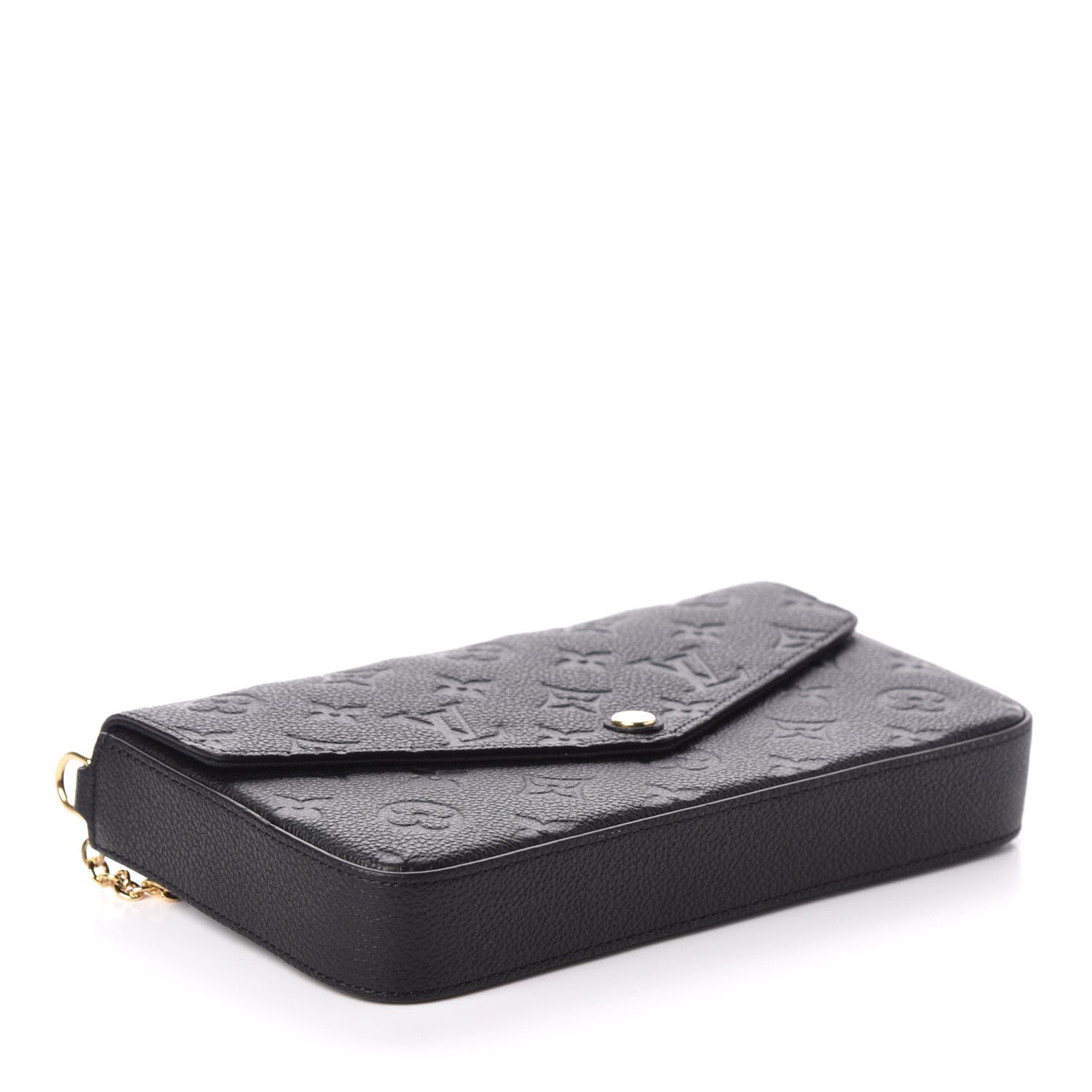 Louis Vuitton Empreinte Pochette Felicie Chain Wallet Black 5 of 9