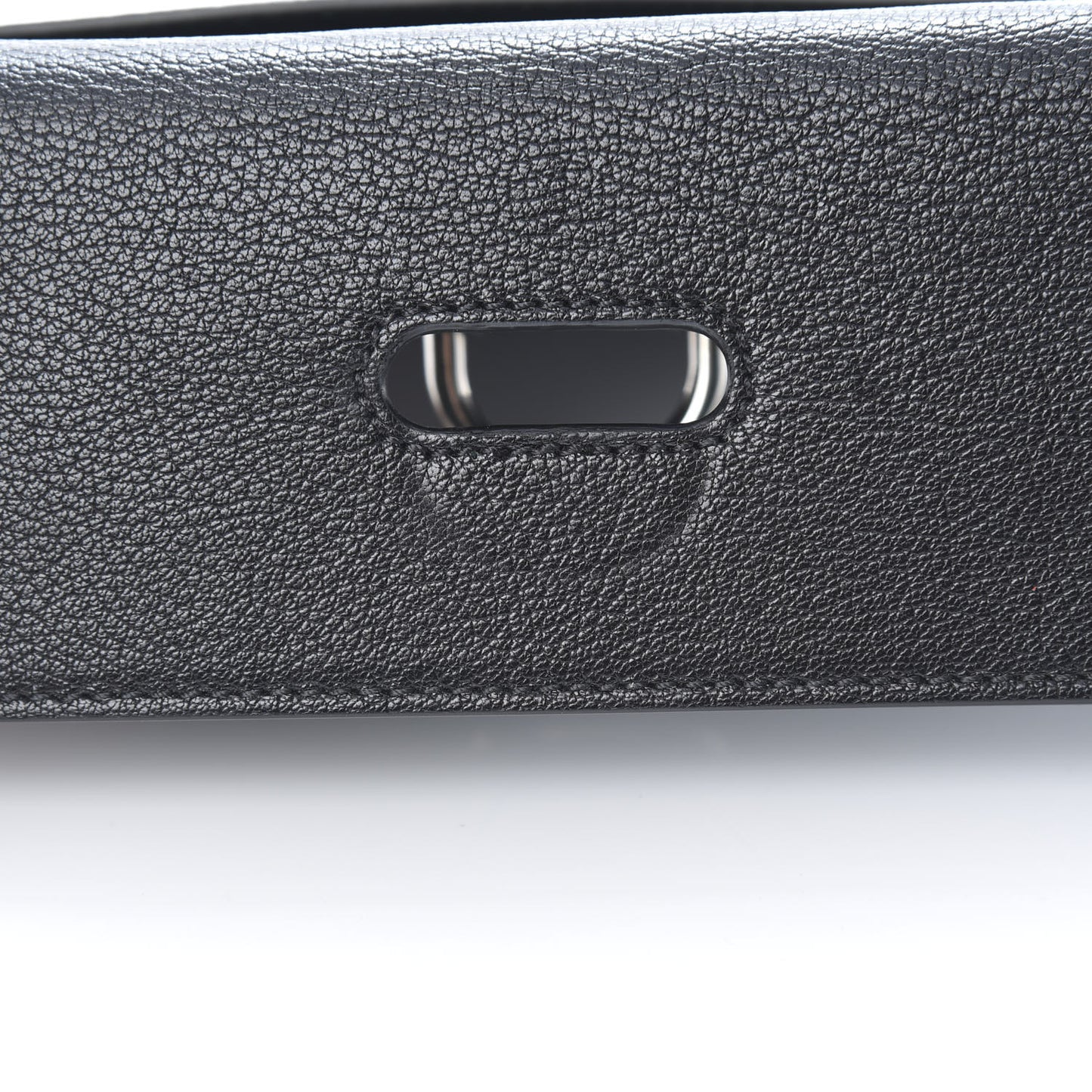Goatskin Pendleton D-Ring Clutch Black