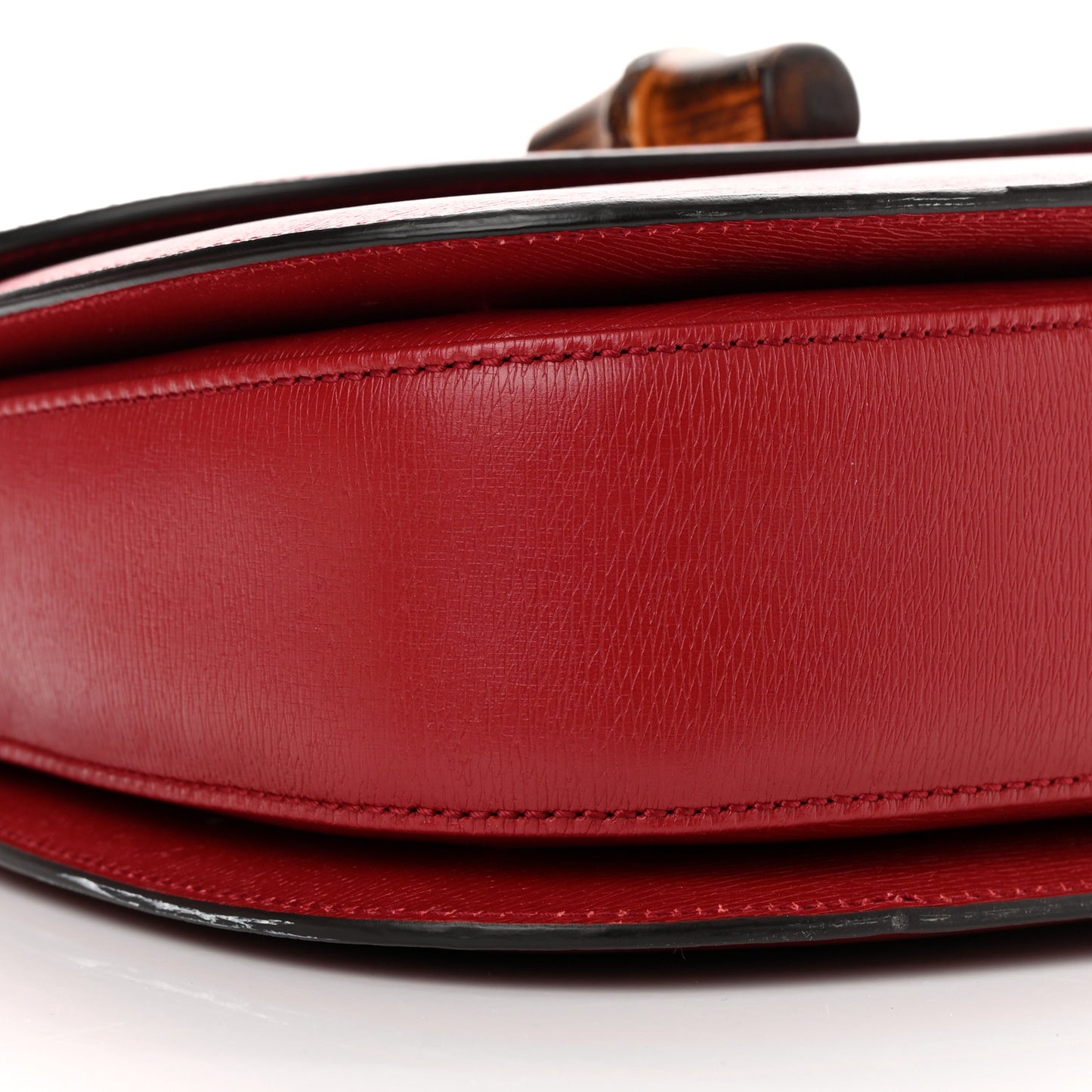 Shangai Calfskin Small Classic Bamboo Top Handle Bag Romantic Cerise