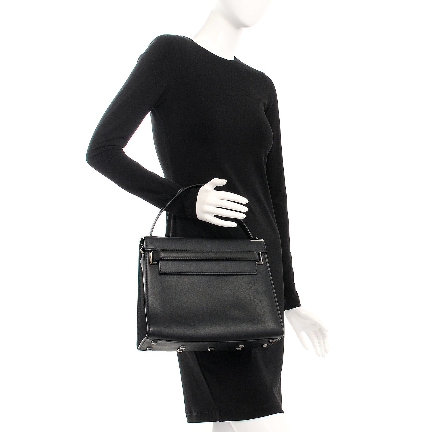 Valentino Garavani Calfskin Medium My Rockstud Frame Bag Black 2 of 12