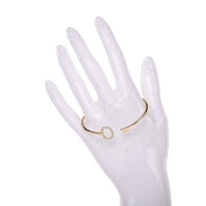 Tiffany 18K Yellow Gold Diamond Keys Wire Bracelet 2 of 5
