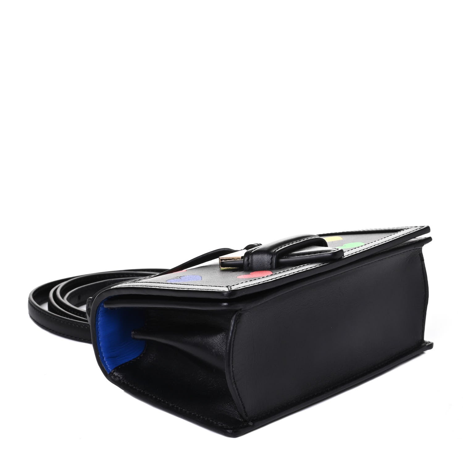 Loewe Calfskin Hearts Small Barcelona Shoulder Bag Black 3 of 5