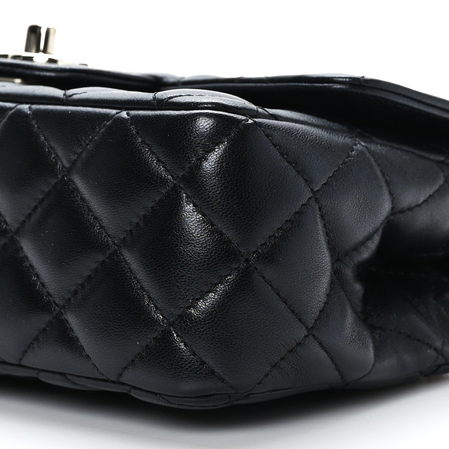 Chanel Lambskin Quilted Mini Crystal Top Handle Rectangular Flap Black 9 of 9
