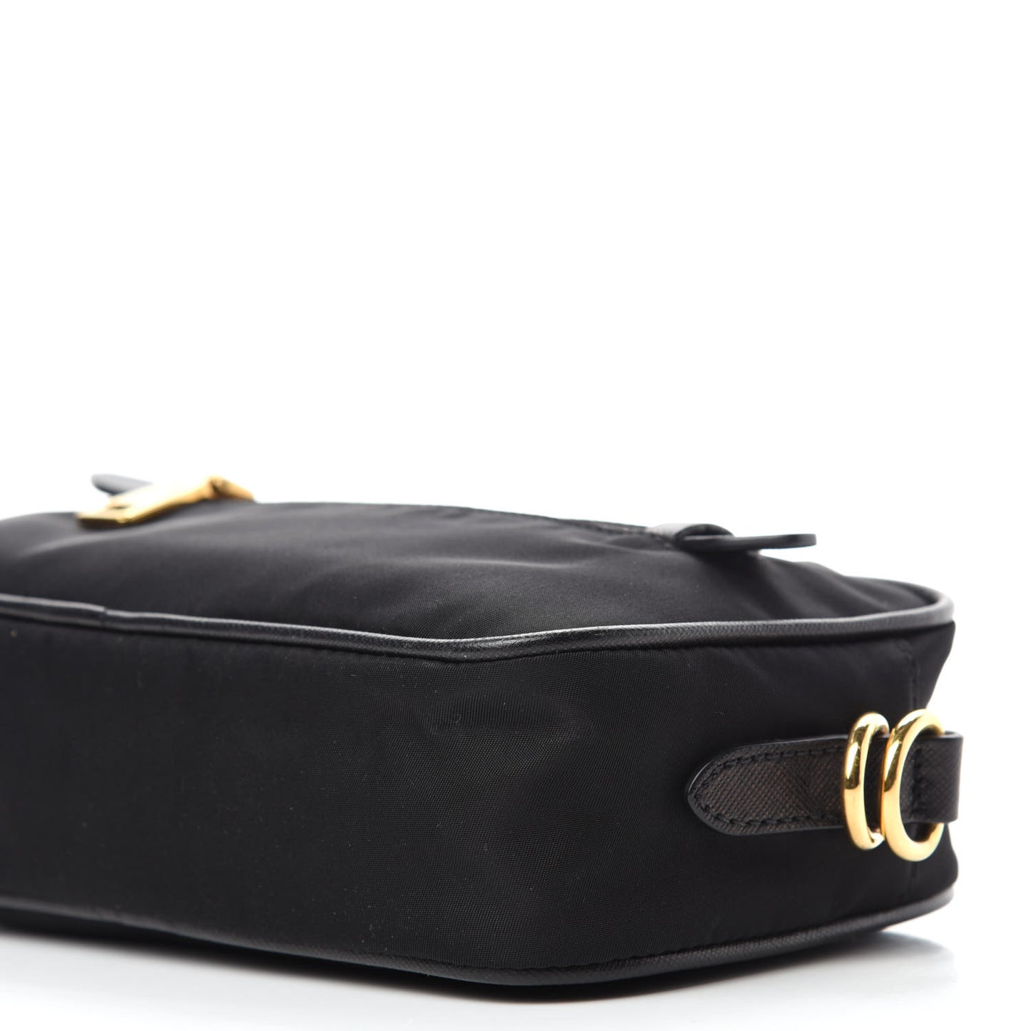 Tessuto Nylon Saffiano Small Crossbody Bag Black
