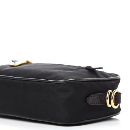 Prada Tessuto Nylon Saffiano Small Crossbody Bag Black 7 of 11