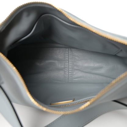 Prada Soft Calfskin Medium Aimee Shoulder Bag Opaline 5 of 10