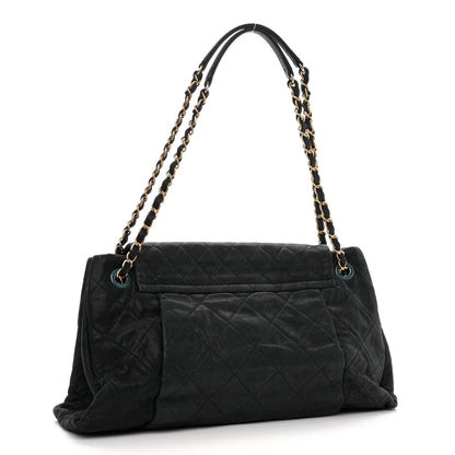 Chanel Iridescent Calfskin Large Chic Quilt Flap Black 3 of 10