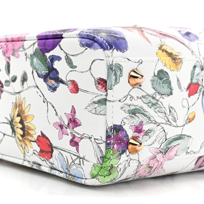 Christian Dior Calfskin Printed Small Florigelio My ABCDior Lady Dior White Multicolor 9 of 9