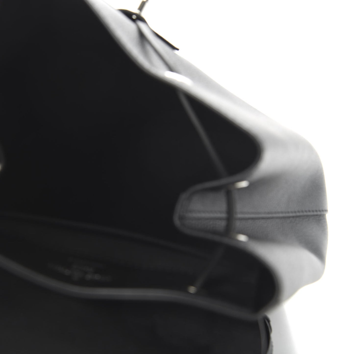 Calfskin Lockme Backpack Black