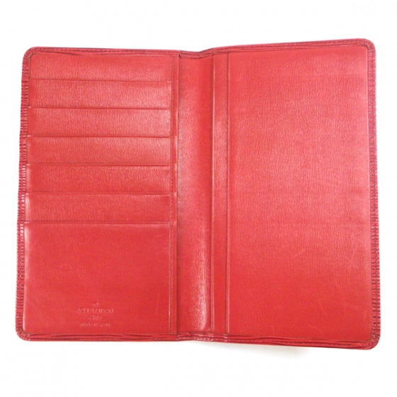 Epi Checkbook Organizer Wallet Red