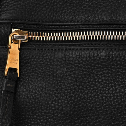 Prada Vitello Daino Shopping Satchel Black 13 of 17