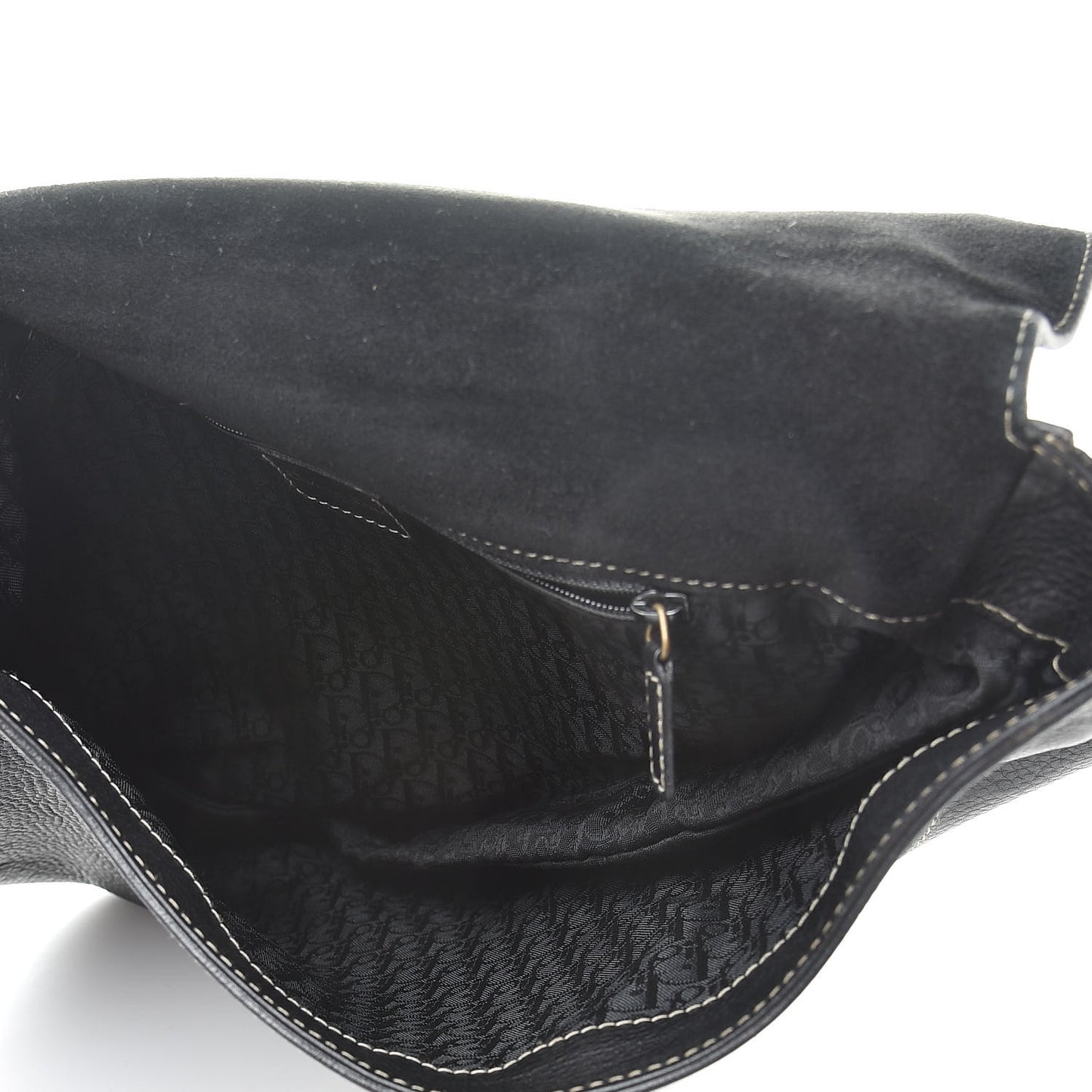Calfskin Baudrier Saddle Bag Black